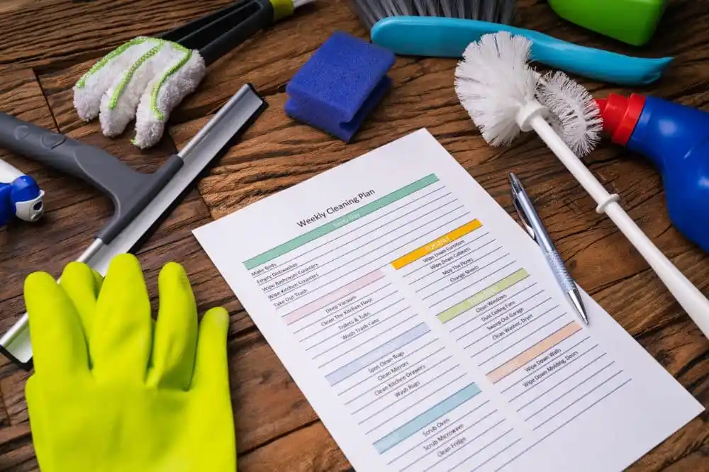 weekly cleaning vs monthly